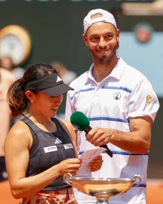 Miyu Kato, Tim Puetz, Mixed Doubles, Siegerehrung, Praesentation Copyright: xJuergenxHasenkopfx