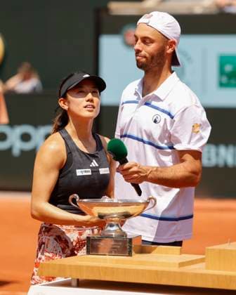 Miyu Kato, Tim Puetz, Mixed Doubles, Siegerehrung, Praesentation Copyright: xJuergenxHasenkopfx