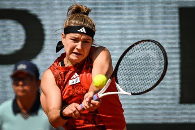 June 8, 2023, Paris, France, France: Karolina MUCHOVA of Czech Republic during the twelfth day of Roland-Garros 2023, French Open 2023, Grand Slam tennis tournament at the Roland-Garros Stadium on June 08, 2023 in Paris, France. Paris France - ZUMAm308 20230608_zsp_m308_001 Copyright: xMatthieuxMirvillex