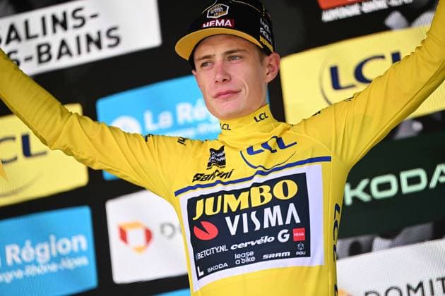 Sport Themen der Woche KW23 Sport Bilder des Tages 08-06-2023 Criterium Du Dauphine Libere; Tappa 05 Cormoranche Sur Saone - Salins Les Bains; 2023, Jumbo - Visma; Vingegaard, Jonas; Salins Les Bains; 