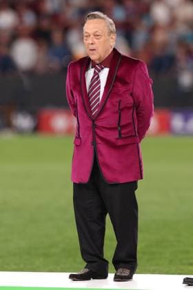 7th June 2023, Eden Arena, Prague, Czech Republic; UEFA Europa Conference League Football Final, Fiorentina versus West Ham United; West Ham United Owner David Sullivan  ActionPlus12518043 ShaunxBrooks Content restricted for UK based newspaper