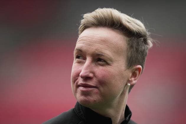 April 7, 2022, VANCOUVER, BC, CANADA: Canada s women s national soccer team head coach Bev Priestman leaves the field after team practice in Vancouver, on Thursday, April 7, 2022. Priestman names her pre-tournament roster for a camp in Australia prior to next month s FIFA Women s World Cup. Canada News - April 7, 2022  - ZUMAc35_ 20220407_zaf_c35_232 Copyright: xDarrylxDyckx