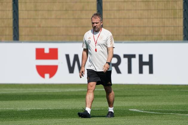 Bundestrainer Hansi Flick (Deutschland Germany) - Frankfurt 09.06.2023: Training der Deutschen Nationalmannschaft