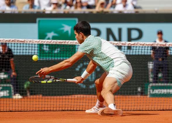 Carlos Alcaraz (ESP) Tennis - French Open 2023 - Grand Slam ATP, Tennis Herren WTA, Tennis Damen ITF - Roland Garros - Paris - - France - 9 June 2023. Copyright: xJuergenxHasenkopfx