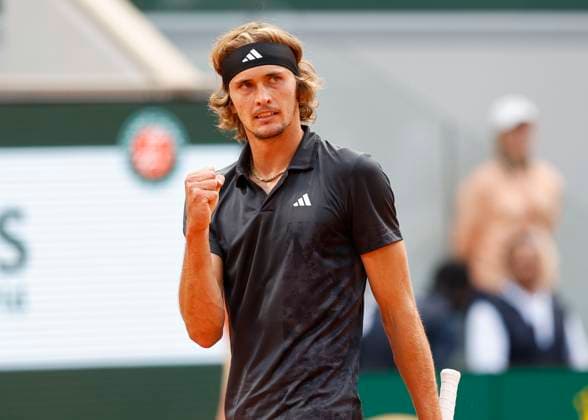 Alexander Zverev macht die Faust und jubelt, Jubel, Freude, Emotion, Halbfinale, Herren Einzel Copyright: xJuergenxHasenkopfx