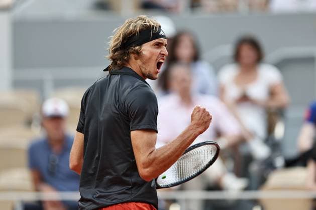 Alexander Zverev, GER, during semi-finals of 2023 French Open at Roland Garros, Paris, 09 06 2023; -