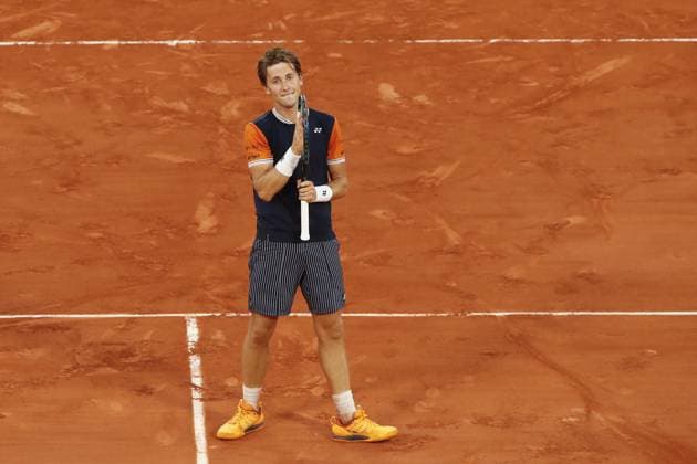 Casper Ruud TENNIS : Roland-Garros 2023 - Paris - 09 06 2023 MichaelBaucher Panoramic 