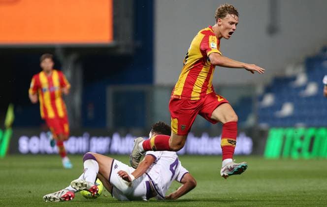 Foto Spada LaPresse 09 giugno 2023 - Reggio Emilia , Italia - calcio - Fiorentina vs Lecce - Finali scudetto Primavera 1 2022 2023 - Stadio Mapei . Nella foto: corfitzen June 09 , 2023 Reggio Emilia , Italy - sport, calcio - Fiorentina vs Lecce - Finals Primavera 1 2022 2023 - Mapei Stadium . In the pic: corfitzen  Copyright: xSpada LaPressex