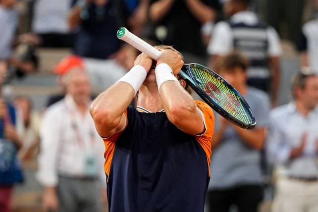 French Open, Roland Garros: Casper Ruud - Alexander Zverev Paris, Frankrike 20230609. Casper Ruud i aksjon mot Alexander Zverev fra Tyskland i semifinalen i tennis under Roland-Garros-turneringen i Paris. Foto: Beate Oma Dahle NTB Paris Frankrike EDITORIAL USE ONLY. RESTRICTED USE FOR BETTING COMPANIES Ref:_SPO_BNC0259415033st.jpg  Copyright: xBeatexOmaxDahlex xNTBx