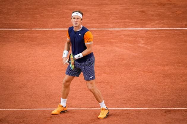French Open, Roland Garros: Casper Ruud - Alexander Zverev Paris, Frankrike 20230609. Casper Ruud i aksjon mot Alexander Zverev fra Tyskland i semifinalen i tennis under Roland-Garros-turneringen i Paris. Foto: Beate Oma Dahle NTB Paris Frankrike EDITORIAL USE ONLY. RESTRICTED USE FOR BETTING COMPANIES Ref:_SPO_BNC0259415452st.jpg  Copyright: xBeatexOmaxDahlex xNTBx