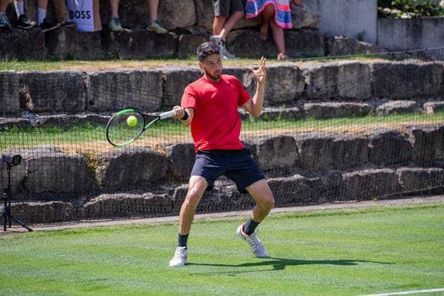 Altug Celikbilek (TUR) BOSS Open ATP, Tennis Herren 250 Stuttgart 2023, Tennis, BOSS Open, ATP 250, Stuttgart, Tennisturnier, Profisport, Tenniswettbewerb, Tennisspieler, Tennisplatz, Tennismatch, Sportevent, Rasenturnier, ATP Tour, Tennisturnier in Stuttgart, 10.06.2023, Stuttgart (Weissenhof), DEU BOSS Open ATP 250 Stuttgart 2023, 10.06.2023, Stuttgart (Weissenhof), DEU Stuttgart Copyright: xSandyxDinkelackerx EP_SDR
