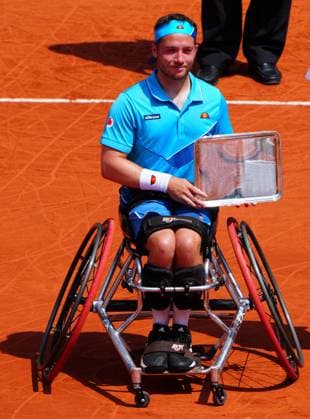 Mandatory Credit: Photo by Javier Garcia Shutterstock (13949279f) Alfie Hewett with his runner s up trophy French Open Tennis, Day 14, Roland Garros, Paris, France - 10 June 2023 French Open Tennis, Day 14, Roland Garros, Paris, France - 10 June 2023  Copyright: xJavierxGarcia Shutterstockx 13949279f