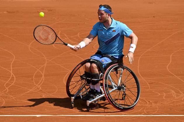 Alfie Hewett (Gbr) TENNIS : Roland Garros 2023 - Finale Hommes Wheelchair - Paris - 10 06 2023 JBAutissier Panoramic 
