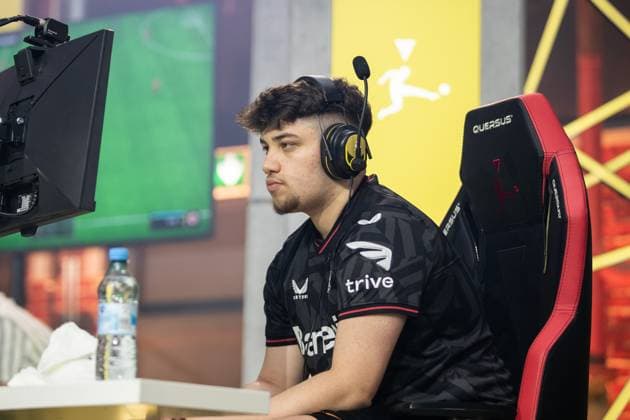 Grand Final der Virtual Bundesliga 2023 Mustafa Emre Cancal (Fokus Musti, Bayer 04 Leverkusen) Grand Final der Virtual Bundesliga 2023, Koeln, Strassenkickerbase, 10.06.2023