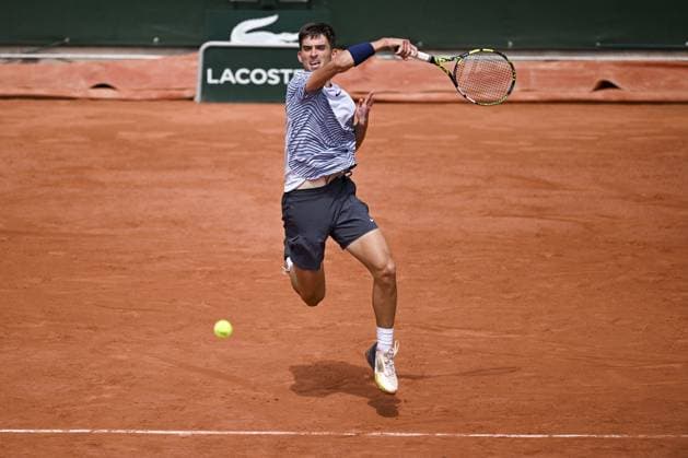 Dino Prizmic (Cro) TENNIS : Roland Garros 2023 - Finale Junior Garcons - Paris - 10 06 2023 JBAutissier Panoramic 