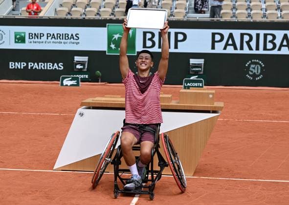 2023 Roland Garros Wheelchair Mens Single Final Alfie Hewett (GBR) vs. Tokito Oda (JPN) Tokito Oda (JPN)