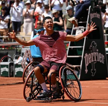 2023 Roland Garros Wheelchair Mens Single Final Winner Tokito Oda (JPN)