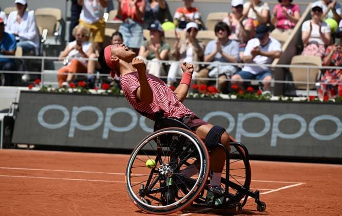 2023 Roland Garros Wheelchair Mens Single Final Winner Tokito Oda (JPN)