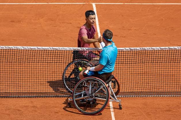 Men s Wheelchair Singles Final At Roland Garros - Day 14 Tokito Oda defeated Alfie Hewett and won the final on the Men s Wheelchair Singles final at Roland Garros Grand Slam Tournament - Day 14 on June 10, 2023 in Paris, France. Paris France  Copyright: xRobertxSzaniszlox originalFilename:szaniszlo-notitle230610_npxmM.jpg