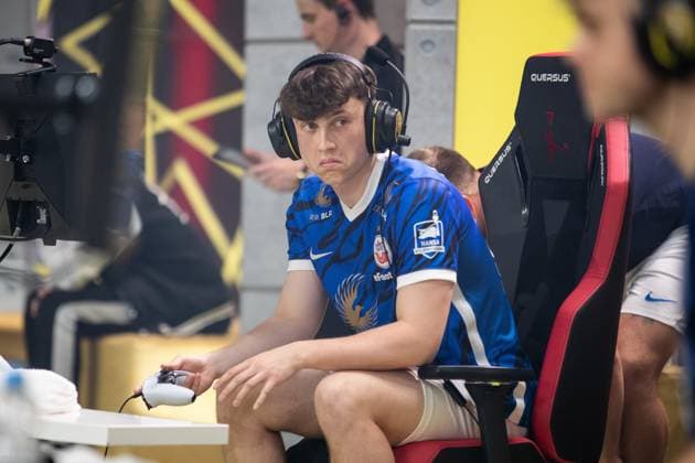 Grand Final der Virtual Bundesliga 2023 Henning Wilmbusse (FCH_Henning, Hansa Rostock) Grand Final der Virtual Bundesliga 2023, Koeln, Strassenkickerbase, 10.06.2023