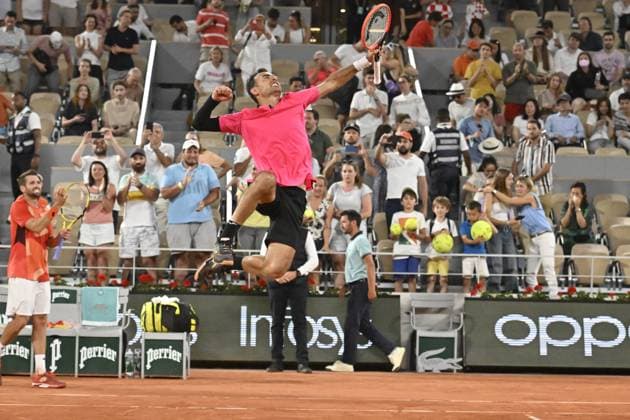 Tennis : Roland Garros 2023 - France - Dodic Yvan Croatie et Krajicek gagnent le double messieurs Tennis : Roland Garros 2023 - France - 10 06 23 ChrysleneCaillaud Panoramic 