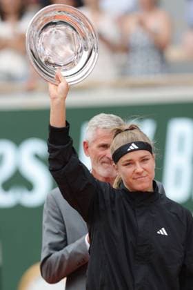 Karolina Muchova, CZE, after final of 2023 French Open at Roland Garros, Paris, 10 06 2023; -