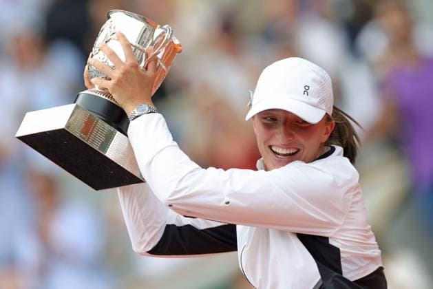 Sport Bilder des Tages Iga Swiatek, POL, after final of 2023 French Open at Roland Garros, Paris, 10 06 2023; -