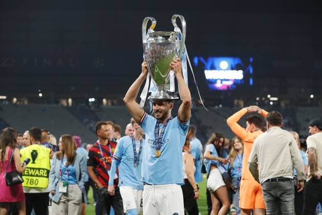 Ruben Dias (ManC), JUNE 10, 2023 - Football Soccer : Ruben Dias celebrate after winning UEFA Champions League final 2023 Istanbul match between Manchester City FC 1-0 FC Internazionale Milano at the Ataturk Olympic Stadium in Istanbul, Turkey. Noxthirdxpartyxsales  (220964826)