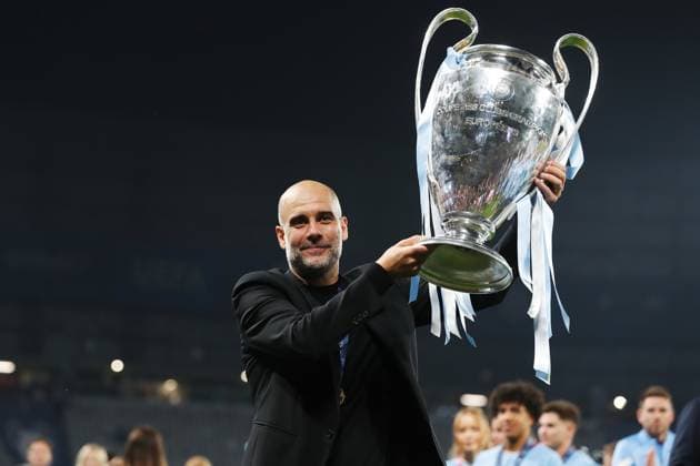 Josep Guardiola (ManC), JUNE 10, 2023 - Football Soccer : Guardiola celebrate after winning UEFA Champions League final 2023 Istanbul match between Manchester City FC 1-0 FC Internazionale Milano at the Ataturk Olympic Stadium in Istanbul, Turkey. Noxthirdxpartyxsales  (220965745)
