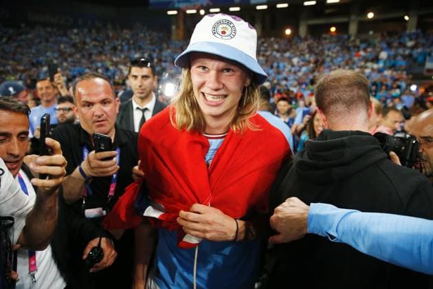 Sport Bilder des Tages Erling Haaland (ManC), JUNE 10, 2023 - Football Soccer : Haaland celebrate after winning UEFA Champions League final 2023 Istanbul match between Manchester City FC 1-0 FC Internazionale Milano at the Ataturk Olympic Stadium in Istanbul, Turkey. Noxthirdxpartyxsales  (220965984)