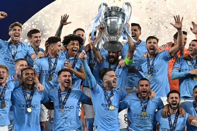 Final joy with a Trophy (Manchester City) during the UEFA Champions League Final match between Manchester City 1-0 Inter at Ataturk Olympic Stadium on June 10, 2023 in Istanbul, Trkiye. Noxthirdxpartyxsales  (220970500)