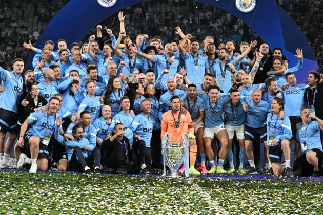 Final joy with a Trophy (Manchester City) during the UEFA Champions League Final match between Manchester City 1-0 Inter at Ataturk Olympic Stadium on June 10, 2023 in Istanbul, Trkiye. Noxthirdxpartyxsales  (220970546)
