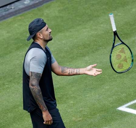 11.06.2023, Boss Open, ATP, Tennis Herren Tour, Tennis, Weissenhof Stuttgart, im Bild: Nick Kyrgios (CAN)