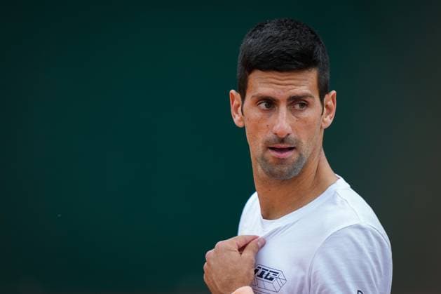 French Open, Roland Garros finale: Casper Ruud - Novak Djokovic Paris, Frankrike 20230611. Novak Djokovic under trening for finalen i tennis i Roland-Garros-turneringen mellom Casper Ruud og Novak Djokovic fra Serbia. Foto: Beate Oma Dahle NTB Paris Frankrike EDITORIAL USE ONLY. RESTRICTED USE FOR BETTING COMPANIES Ref:_SPO_BNCT_U-U5zvAto.jpg  Copyright: xBeatexOmaxDahlex xNTBx