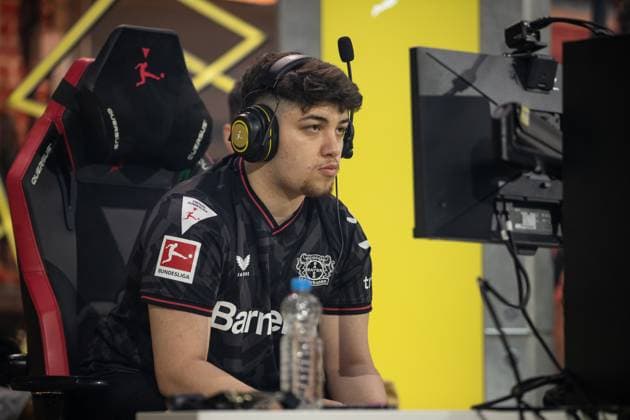 Grand Final der Virtual Bundesliga 2023 Mustafa Emre Cancal (Fokus Musti, Bayer 04 Leverkusen) Grand Final der Virtual Bundesliga 2023, Koeln, Strassenkickerbase, 10.06.2023