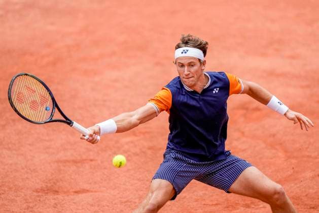 French Open, Roland Garros finale: Casper Ruud - Novak Djokovic Paris, Frankrike 20230611. Casper Ruud under finalen i tennis i Roland-Garros-turneringen i Paris mellom Casper Ruud og Novak Djokovic fra Serbia. Foto: Beate Oma Dahle NTB Paris Frankrike EDITORIAL USE ONLY. RESTRICTED USE FOR BETTING COMPANIES Ref:_SPO_BNC90eLi54Rr5g.jpg  Copyright: xBeatexOmaxDahlex xNTBx