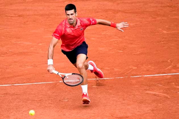 French Open, Roland Garros finale: Casper Ruud - Novak Djokovic Paris, Frankrike 20230611. Novak Djokovic under finalen i tennis i Roland-Garros-turneringen i Paris mellom Casper Ruud og Novak Djokovic fra Serbia. Foto: Beate Oma Dahle NTB Paris Frankrike EDITORIAL USE ONLY. RESTRICTED USE FOR BETTING COMPANIES Ref:_SPO_BNC_dEMaPUE1r0.jpg  Copyright: xBeatexOmaxDahlex xNTBx