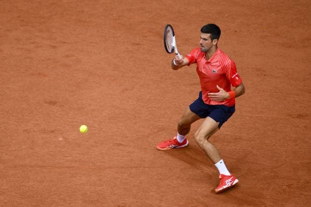 Novak Djokovic (Srb) TENNIS : Roland Garros 2023 - Finale Messieurs - Paris - 11 06 2023 JBAutissier Panoramic 