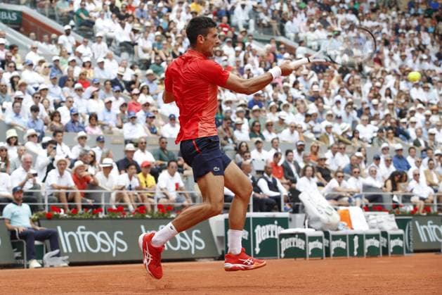 Novak Djokovic Vs Casper Ruud - Finale Simple Messieurs TENNIS : Roland-Garros 2023 - Paris - 11 06 2023 MichaelBaucher Panoramic 
