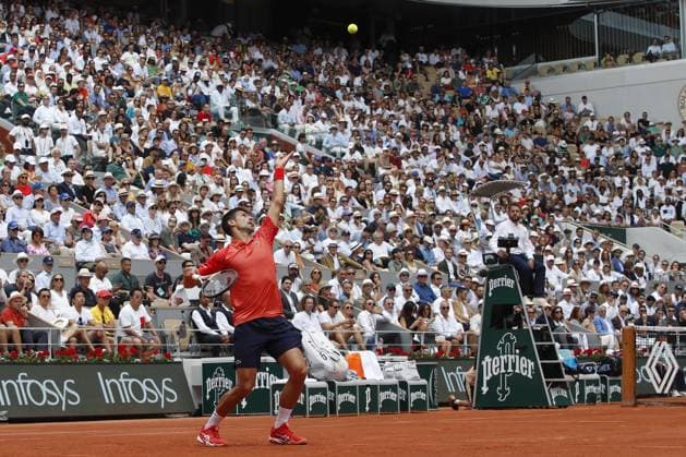 Novak Djokovic Vs Casper Ruud - Finale Simple Messieurs TENNIS : Roland-Garros 2023 - Paris - 11 06 2023 MichaelBaucher Panoramic 