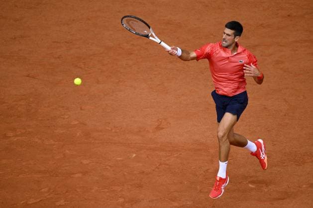 Novak Djokovic (Srb) TENNIS : Roland Garros 2023 - Finale Messieurs - Paris - 11 06 2023 JBAutissier Panoramic 