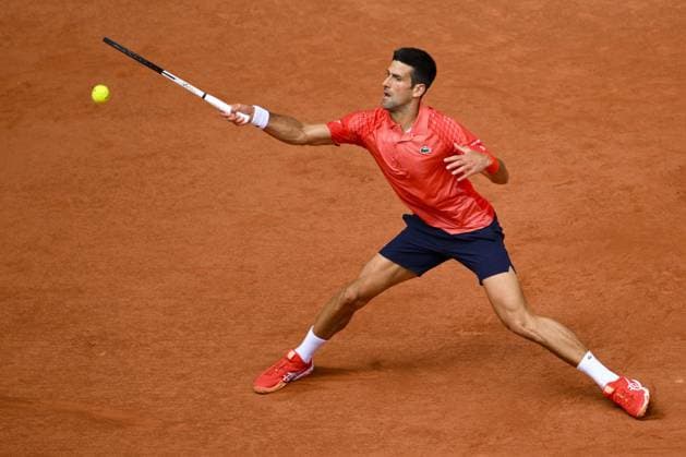 Novak Djokovic (Srb) TENNIS : Roland Garros 2023 - Finale Messieurs - Paris - 11 06 2023 JBAutissier Panoramic 