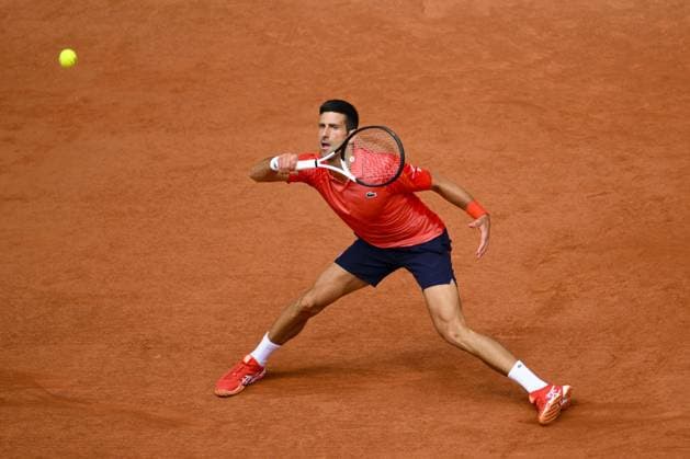 Novak Djokovic (Srb) TENNIS : Roland Garros 2023 - Finale Messieurs - Paris - 11 06 2023 JBAutissier Panoramic 