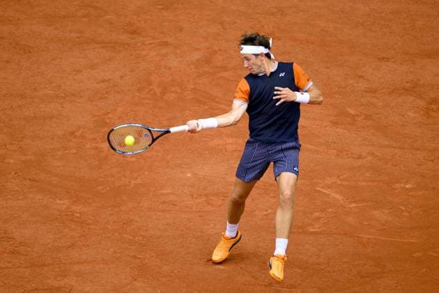 Casper Ruud (Nor) TENNIS : Roland Garros 2023 - Finale Messieurs - Paris - 11 06 2023 JBAutissier Panoramic 