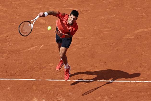 Novak Djokovic, SRB, during final of 2023 French Open at Roland Garros, Paris, 11 06 2023; -