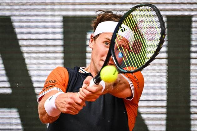 June 11, 2023, Paris, France, France: Casper RUUD of Norway during the fifteenth day of Roland-Garros 2023, French Open 2023, Grand Slam tennis tournament at the Roland-Garros Stadium on June 11, 2023 in Paris, France. Paris France - ZUMAm308 20230611_zsp_m308_005 Copyright: xMatthieuxMirvillex