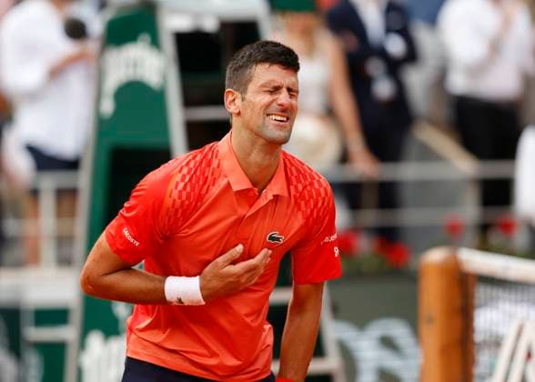 Novak Djokovic jubelt nach dem Sieg, Jubel, Freude, Emotion Copyright: xJuergenxHasenkopfx
