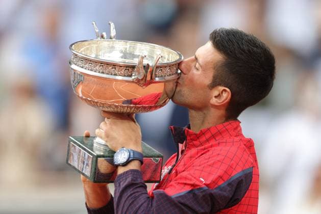Novak Djokovic, SRB, after final of 2023 French Open at Roland Garros, Paris, 11 06 2023; -