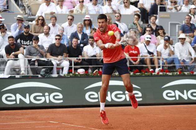 Novak Djokovic Vs Casper Ruud - Finale Simple Messieurs TENNIS : Roland-Garros 2023 - Paris - 11 06 2023 MichaelBaucher Panoramic 
