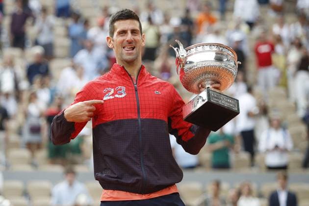 Sport Bilder des Tages Novak Djokovic Vs Casper Ruud - Finale Simple Messieurs TENNIS : Roland-Garros 2023 - Paris - 11 06 2023 MichaelBaucher Panoramic 